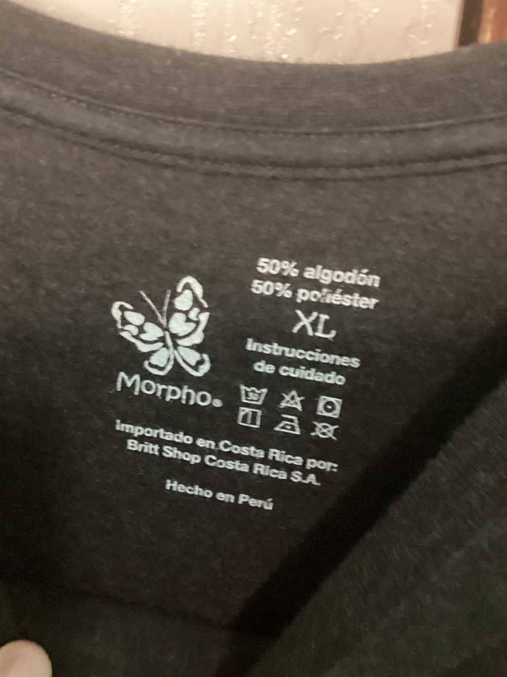 Black Short Sleeve Graphic Tee with Costa Rica Accent - Picture 2 of 4